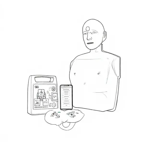 Centro de capacitación en primeros auxilios con torso RCP