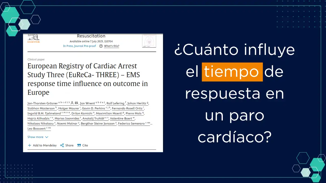 Cuanto influye el tiempo de respuesta en un paro cardiaco